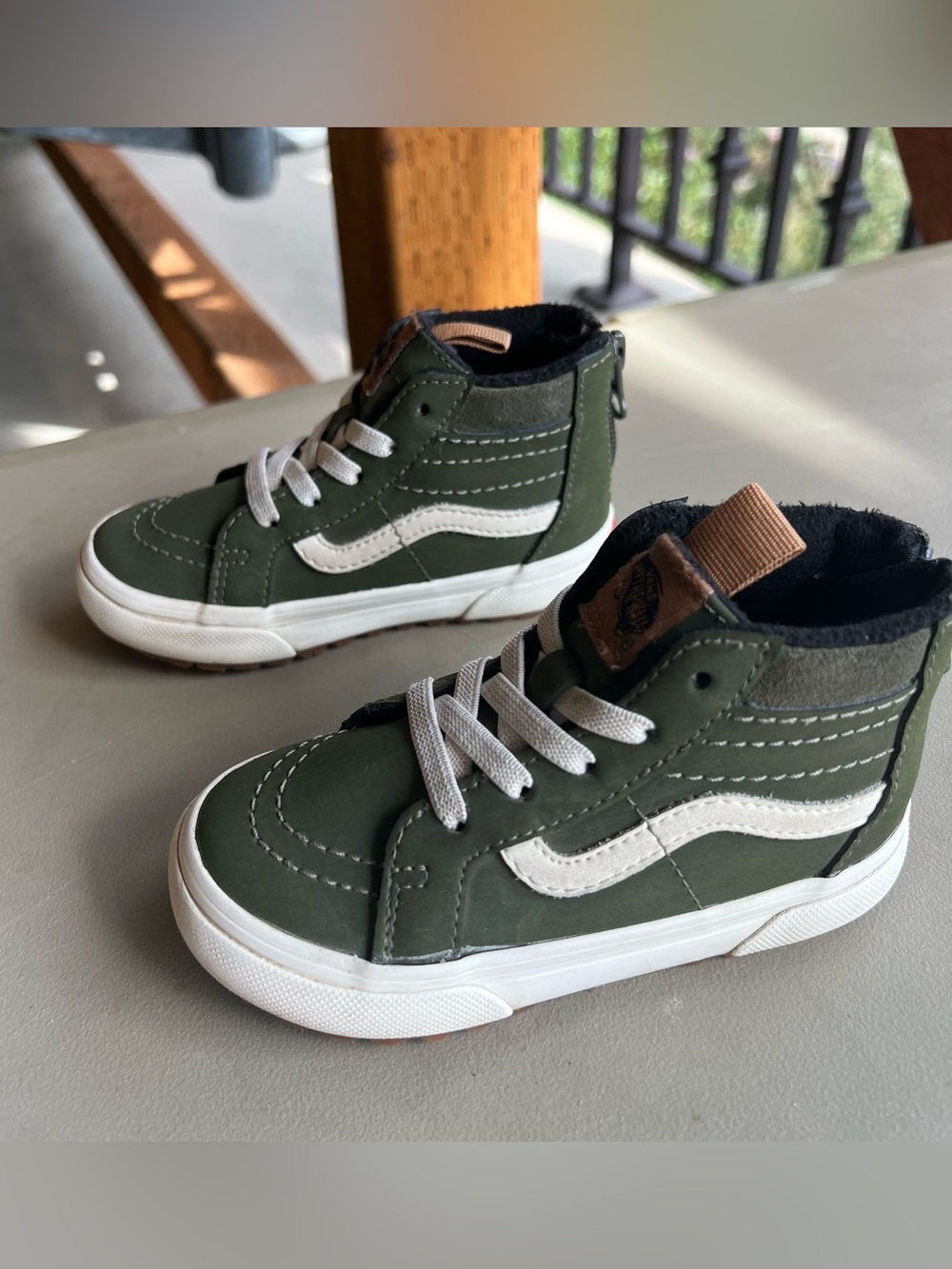 Vans MTE Primaloft Olive High Top Shoes Unisex Toddler 7.5 - Picture 5 of 10